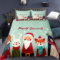 Twin Christmas Bedding Set Gifts Cartoon AnimalsGift For Your Girlfriend Boyfriend Gift For Love Gift For Friend Best Valentine Present Holiday Gift