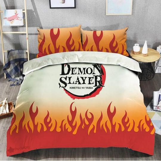 Kyojuro Rengoku Bedding Set Gift For Your Girlfriend Boyfriend Gift For Love Gift For Friend Best Valentine Present Holiday Gift