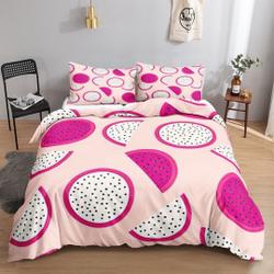 Fruit Slicing Delicious Dragon Fruit Bedding Set Gift For Your Girlfriend Boyfriend Gift For Love Gift For Friend Best Valentine Present Holiday Gift