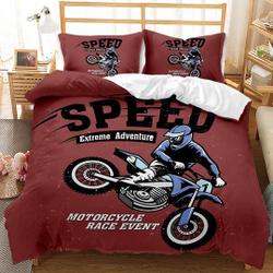 Motorcycle Bedding Set Gift For Your Girlfriend Boyfriend Gift For Love Gift For Friend Best Valentine Present Holiday Gift