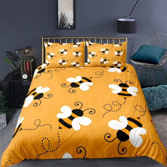 Honey Bee Bedding Set Gift For Your Girlfriend Boyfriend Gift For Love Gift For Friend Best Valentine Present Holiday Gift