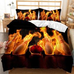 Fire Bowlings Bedding Set Gift For Your Girlfriend Boyfriend Gift For Love Gift For Friend Best Valentine Present Holiday Gift