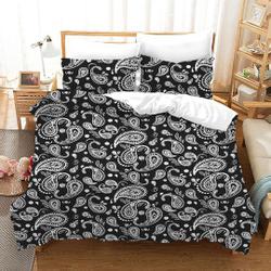 Black and White Tropical Bedding Set Gift For Your Girlfriend Boyfriend Gift For Love Gift For Friend Best Valentine Present Holiday Gift