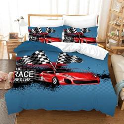 Race Car Bedding Set Gift For Your Girlfriend Boyfriend Gift For Love Gift For Friend Best Valentine Present Holiday Gift