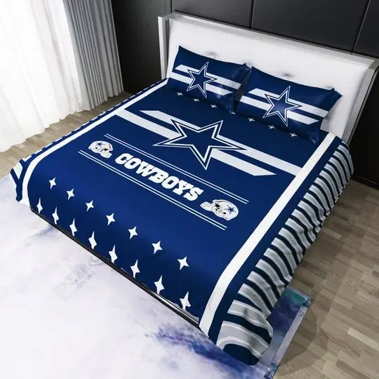 Dallas Cowboys Logo Bedding Set Gift For Your Girlfriend Boyfriend Gift For Love Gift For Friend Best Valentine Present Holiday Gift