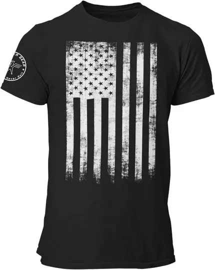 r American Flag Military Style Graphic USA T-Shirt Meaningful Gift For Family Gift For Boyfriend Valentine Gift