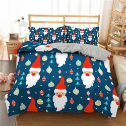 Cute Santa Claus pattern Christmas Bedding setsGift For Your Girlfriend Boyfriend Gift For Love Gift For Friend Best Valentine Present Holiday Gift