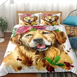 Golden Retriever Bedding Set Gift For Your Girlfriend Boyfriend Gift For Love Gift For Friend Best Valentine Present Holiday Gift