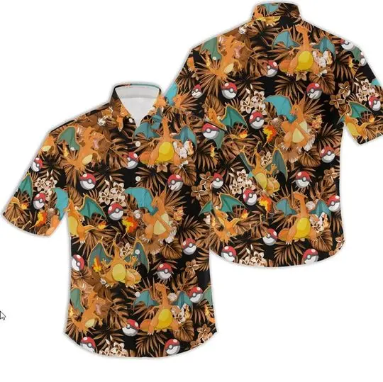 Charizard Hawaiian Shirt Gift For Your Girlfriend Boyfriend Gift For Love Gift For Friend Best Valentine Present Holiday Gift