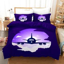 Aviation Aircraft Runway  Bedding Set Gift For Your Girlfriend Boyfriend Gift For Love Gift For Friend Best Valentine Present Holiday Gift