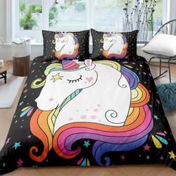 Girls Full Bedding Sets UnicornGift For Your Girlfriend Boyfriend Gift For Love Gift For Friend Best Valentine Present Holiday Gift