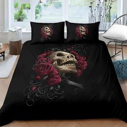Skull Bedding Set Gift For Your Girlfriend Boyfriend Gift For Love Gift For Friend Best Valentine Present Holiday Gift