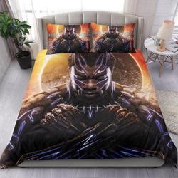 Black Panther, Chadwick Boseman, Bedding Set Gift For Your Girlfriend Boyfriend Gift For Love Gift For Friend Best Valentine Present Holiday Gift