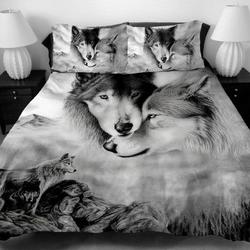 WOLF Bedding Set Gift For Your Girlfriend Boyfriend Gift For Love Gift For Friend Best Valentine Present Holiday Gift
