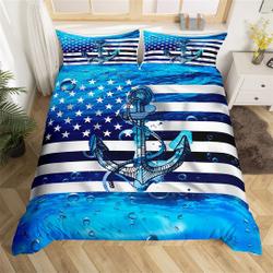 Nautical Anchor Bedding SetsGift For Your Girlfriend Boyfriend Gift For Love Gift For Friend Best Valentine Present Holiday Gift