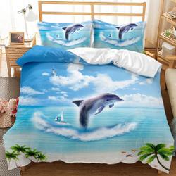 Dolphin Bedding SetsGift For Your Girlfriend Boyfriend Gift For Love Gift For Friend Best Valentine Present Holiday Gift
