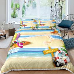 Beach summer holiday coastal grandma Bedding Set Gift For Your Girlfriend Boyfriend Gift For Love Gift For Friend Best Valentine Present Holiday Gift