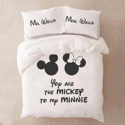Mr and Mrs Bedding Set for Couple, Anniversary giftGift For Your Girlfriend Boyfriend Gift For Love Gift For Friend Best Valentine Present Holiday Gift