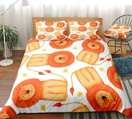 Lion Bedding Set Gift For Your Girlfriend Boyfriend Gift For Love Gift For Friend Best Valentine Present Holiday Gift