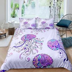 Hand drawn jellyfish Bedding SetsGift For Your Girlfriend Boyfriend Gift For Love Gift For Friend Best Valentine Present Holiday Gift