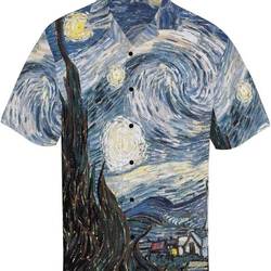 Starry Night Art Hawaiian Shirt Gift For Your Girlfriend Boyfriend Gift For Love Gift For Friend Best Valentine Present Holiday Gift