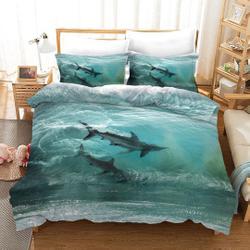 3D Dolphin Bedding SetsGift For Your Girlfriend Boyfriend Gift For Love Gift For Friend Best Valentine Present Holiday Gift