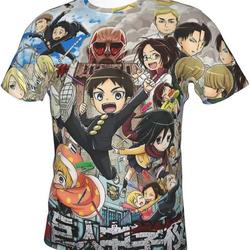 Attack on Titan Novelty 3D Anime Printed T-Shirt Meaningful Gift For Family Gift For Boyfriend Valentine Gift