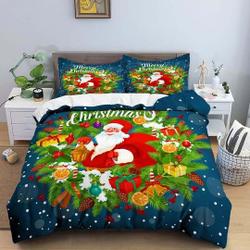 Santa Claus Merry Christmas Bedding setsGift For Your Girlfriend Boyfriend Gift For Love Gift For Friend Best Valentine Present Holiday Gift