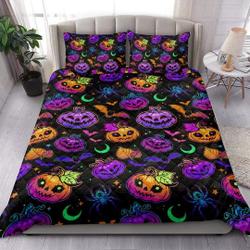 Scary Pumpkin Trick Or Treat Boo Bedding Set Gift For Your Girlfriend Boyfriend Gift For Love Gift For Friend Best Valentine Present Holiday Gift