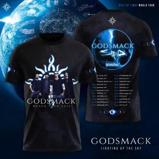 Godsmack 2023 Music Tour 3D T-shirt Meaningful Gift For Family Gift For Boyfriend Valentine Gift