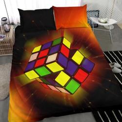 Rubik's Cube Duvet Cover and pillow Covers  - Magic Cube Bedding Set Gift For Your Girlfriend Boyfriend Gift For Love Gift For Friend Best Valentine Present Holiday Gift