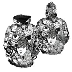 Anime Terrible Junji Ito Uzumaki & Tomie Hoodie