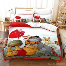 Winnie the Pooh ThreeDuvet Cover Pillowcase Bedding Set Gift For Your Girlfriend Boyfriend Gift For Love Gift For Friend Best Valentine Present Holiday Gift