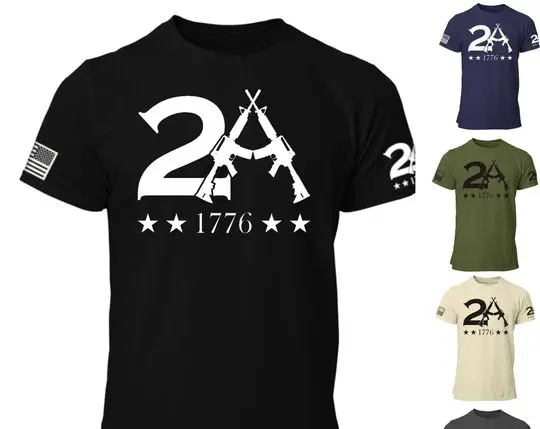 2ND Amendment 2A T-SHIRT American Patriotic 1776 Military America Flag U.S.A. Meaningful Gift For Family Gift For Boyfriend Valentine Gift
