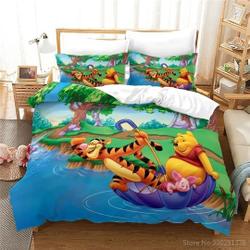 Winnie the Pooh ThreeDuvet Cover Pillowcase Bedding Set Gift For Your Girlfriend Boyfriend Gift For Love Gift For Friend Best Valentine Present Holiday Gift