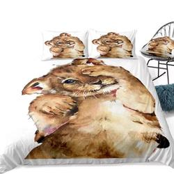 Lion Bedding Set Gift For Your Girlfriend Boyfriend Gift For Love Gift For Friend Best Valentine Present Holiday Gift