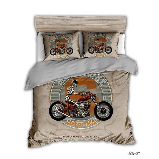 Bike Bedding Motorcycle Bedding Set Gift For Your Girlfriend Boyfriend Gift For Love Gift For Friend Best Valentine Present Holiday Gift