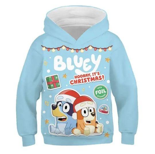 BlueyDad Family Christmas Hoodie, 3D Hoodie