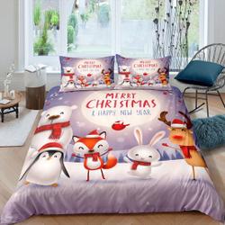 Polar bear penguin reindeer bunny winter Bedding setsGift For Your Girlfriend Boyfriend Gift For Love Gift For Friend Best Valentine Present Holiday Gift