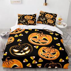 Halloween pumpkin bedding Set Gift For Your Girlfriend Boyfriend Gift For Love Gift For Friend Best Valentine Present Holiday Gift