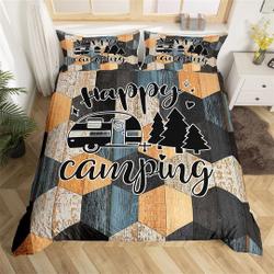 Happy Camping Bedding SetsGift For Your Girlfriend Boyfriend Gift For Love Gift For Friend Best Valentine Present Holiday Gift