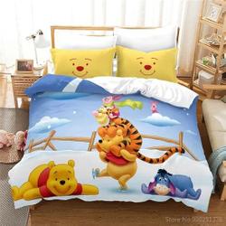 Winnie the Pooh ThreeDuvet Cover Pillowcase Bedding Set Gift For Your Girlfriend Boyfriend Gift For Love Gift For Friend Best Valentine Present Holiday Gift