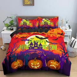 Happy halloween bedding set, halloween decorGift For Your Girlfriend Boyfriend Gift For Love Gift For Friend Best Valentine Present Holiday Gift