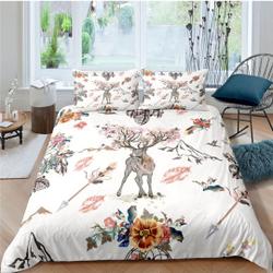 Bohemian Reindeer Bedding Set Gift For Your Girlfriend Boyfriend Gift For Love Gift For Friend Best Valentine Present Holiday Gift
