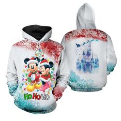 Mickey & Minnie Christmas 3D Hoodies