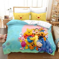 Winnie the Pooh ThreeDuvet Cover Pillowcase Bedding Set Gift For Your Girlfriend Boyfriend Gift For Love Gift For Friend Best Valentine Present Holiday Gift