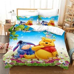 Winnie the Pooh ThreeDuvet Cover Pillowcase Bedding Set Gift For Your Girlfriend Boyfriend Gift For Love Gift For Friend Best Valentine Present Holiday Gift