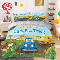 Little Blue Truck Bedding Set Gift For Your Girlfriend Boyfriend Gift For Love Gift For Friend Best Valentine Present Holiday Gift