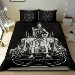 Skull Satanic Pentagram Candle Chained Erotic Latex Bunny Mask Party Bedding Set Gift For Your Girlfriend Boyfriend Gift For Love Gift For Friend Best Valentine Present Holiday Gift