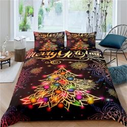 Colorful Christmas Bedding setsGift For Your Girlfriend Boyfriend Gift For Love Gift For Friend Best Valentine Present Holiday Gift